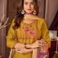 Mustard Yellow Color Embroidery And Sequins Work Salwar Suits Near Me