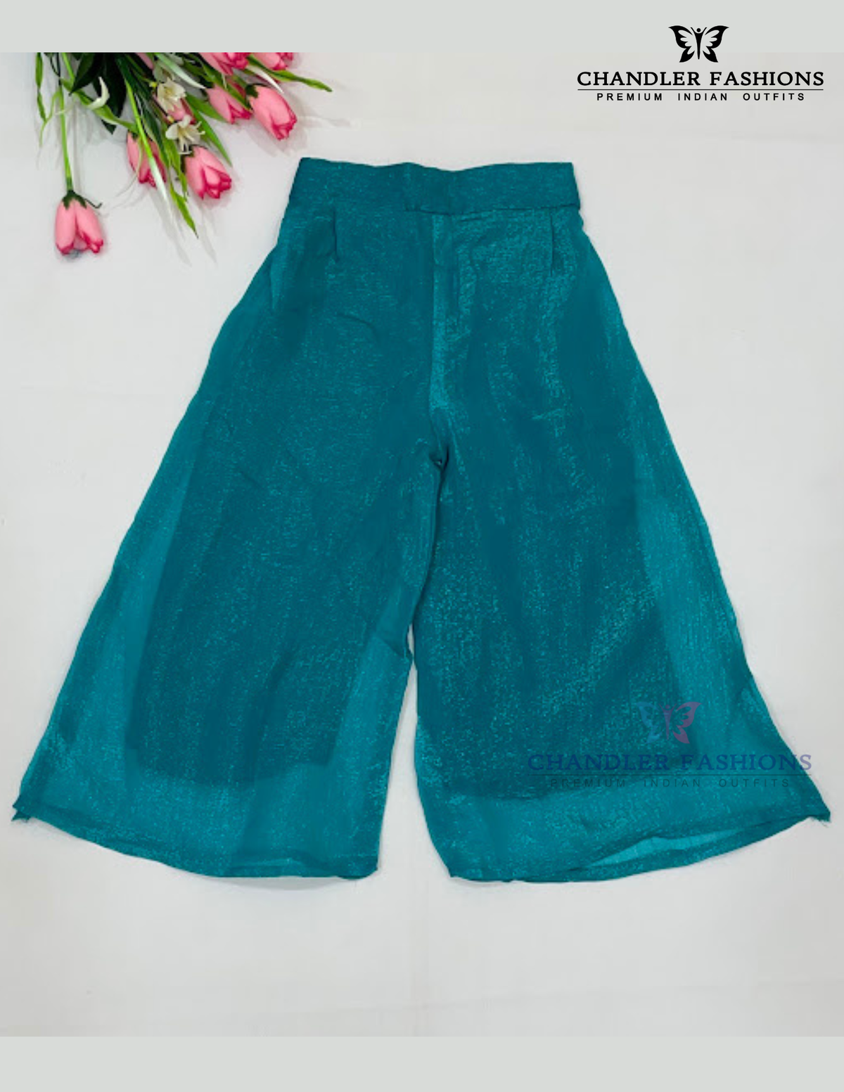 Green Sharara Suit With Embroidery Work In Yuma 