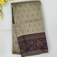 Stunning Gray Color With Blue Color Rich Pallu And Border Art Silk Saree For Women