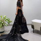 Black Color Rayon With Real Mirror Work Chaniya Choli In Yuma