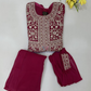 Amazing Pink Color Georgette Palazzo Suits With Embroidery And Sequins Work Near Me