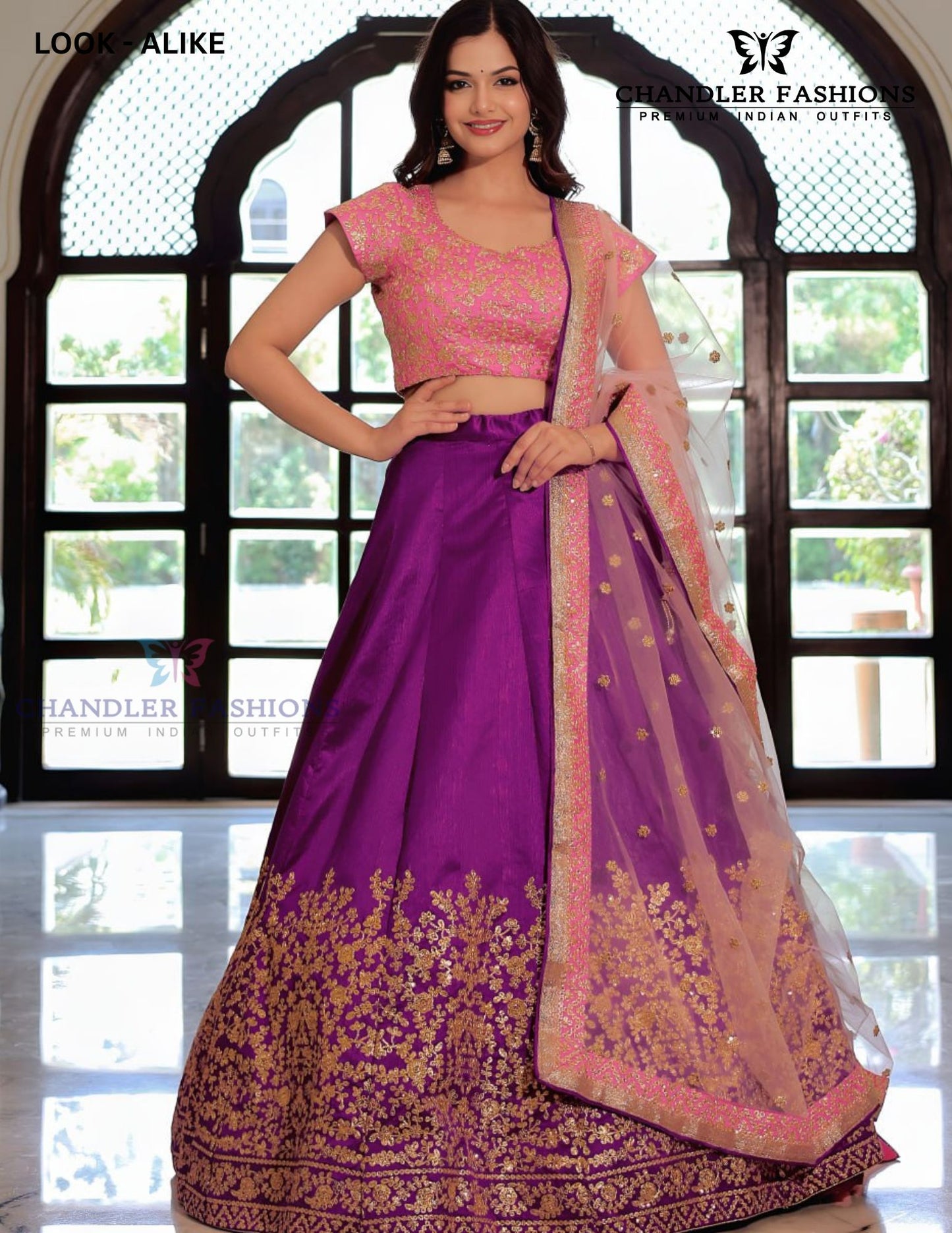 Purple Color Silk With Embroidery Work Lehenga Choli With Dupatta In USA