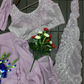 Lavender Color Ready To Wear Saree With Embroidery Work Near Me