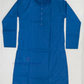 Blue Color Cotton Kurta Set In Mesa