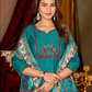 Bluish Green Color Embroidery And Sequins Work Salwar Suits Near Me