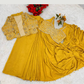 Yellow Color Saree Sequin Work In Tempe
