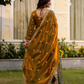 Green Color Fendy Satin With Embroidery Work Dual Tone Long Gown In USA