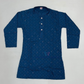 Blue Color Cotton Embroidery And Sequins Work Kurta Set In Tempe