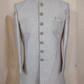 Gray Color Silk With Hand Embroidery Work Sherwani Suits Near Me