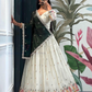 Beautiful Off White Color Embroidery Work Lehenga Choli With Dupatta For Women