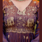 Dual Tone Long Gown With Dupatta In Sedona