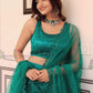 Teal Blue Color Soft Net With Embroidery And Sequins Work Lehenga Choli In USA