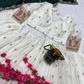 Off White Color Embroidery Work Lehenga Choli With Dupatta In Mesa