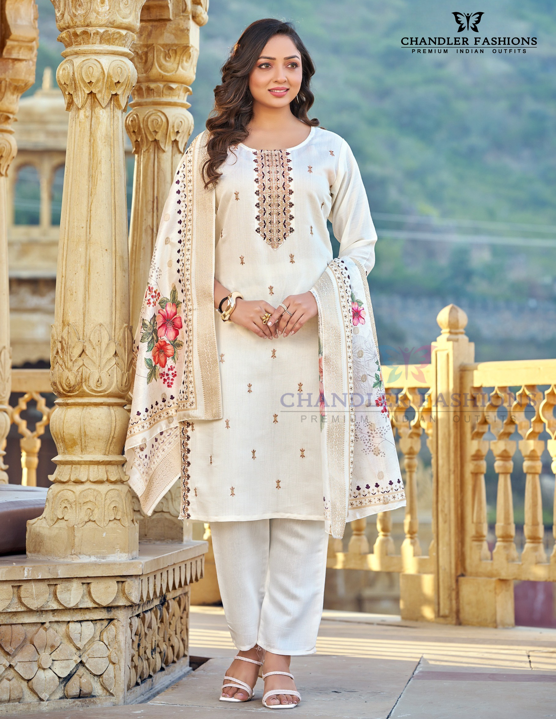 Embroidery And Sequins Work Salwar Suits In USA