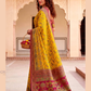 Exquisite Yellow Color Silk Saree With Contrast Rich Pallu Near Me