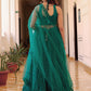 Teal Blue Color Soft Net With Embroidery Work Lehenga Choli With Dupatta In Yuma