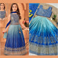 Attractive Blue Color Embroidery And Sequins Work Choli Set With Dupatta Near Me