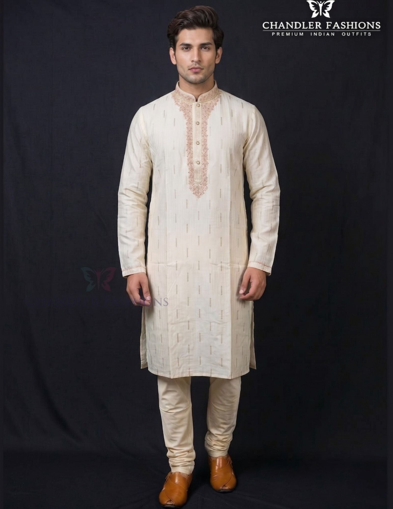 Stunning White Color Soft Silk With Embroidery Work Kurta Suits For Men
