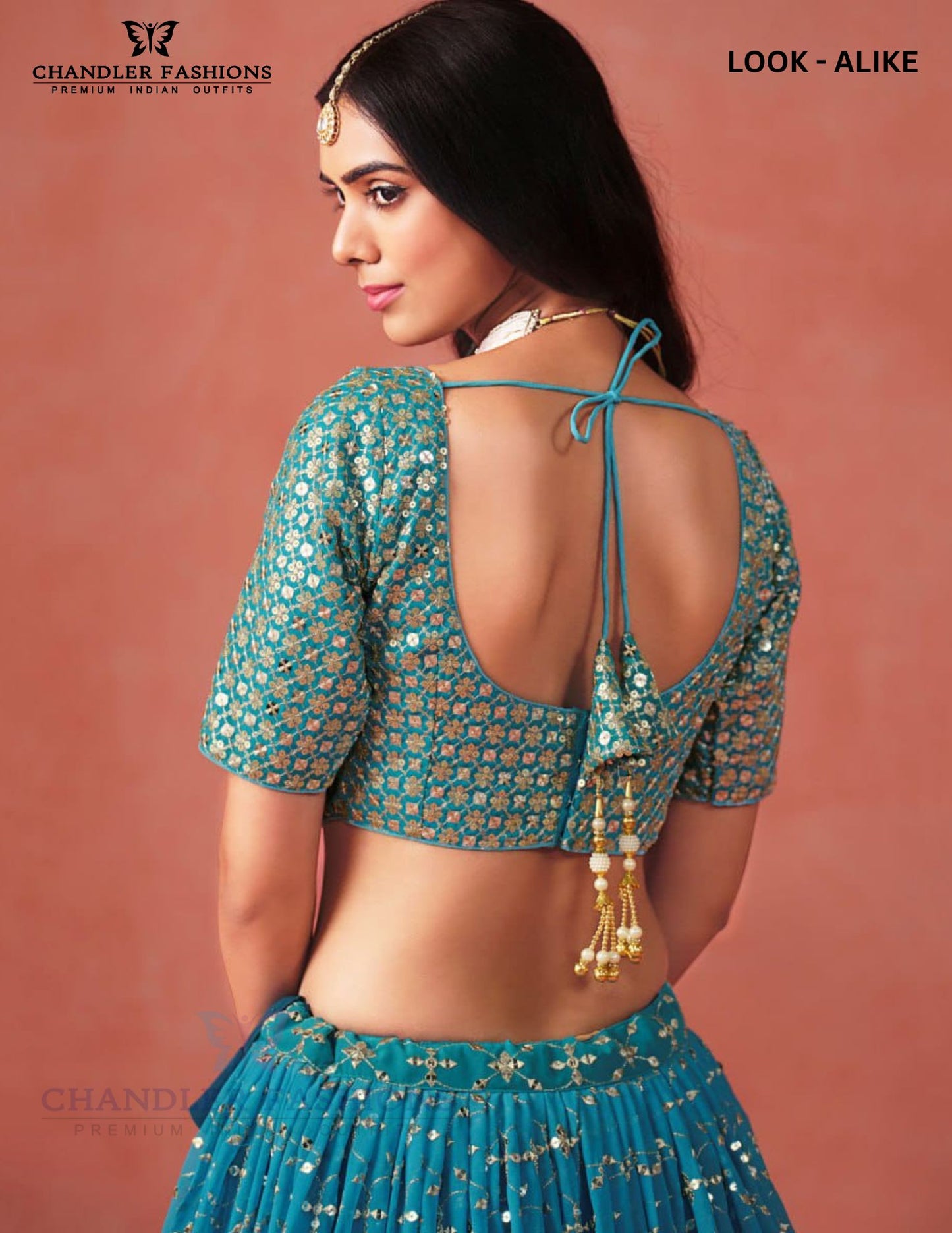 Blue Color With Embroidery Lehenga In surprise