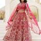 Amazing Red Color Net Embellished Embroidered Lehenga Choli With Dupatta Set Near Me