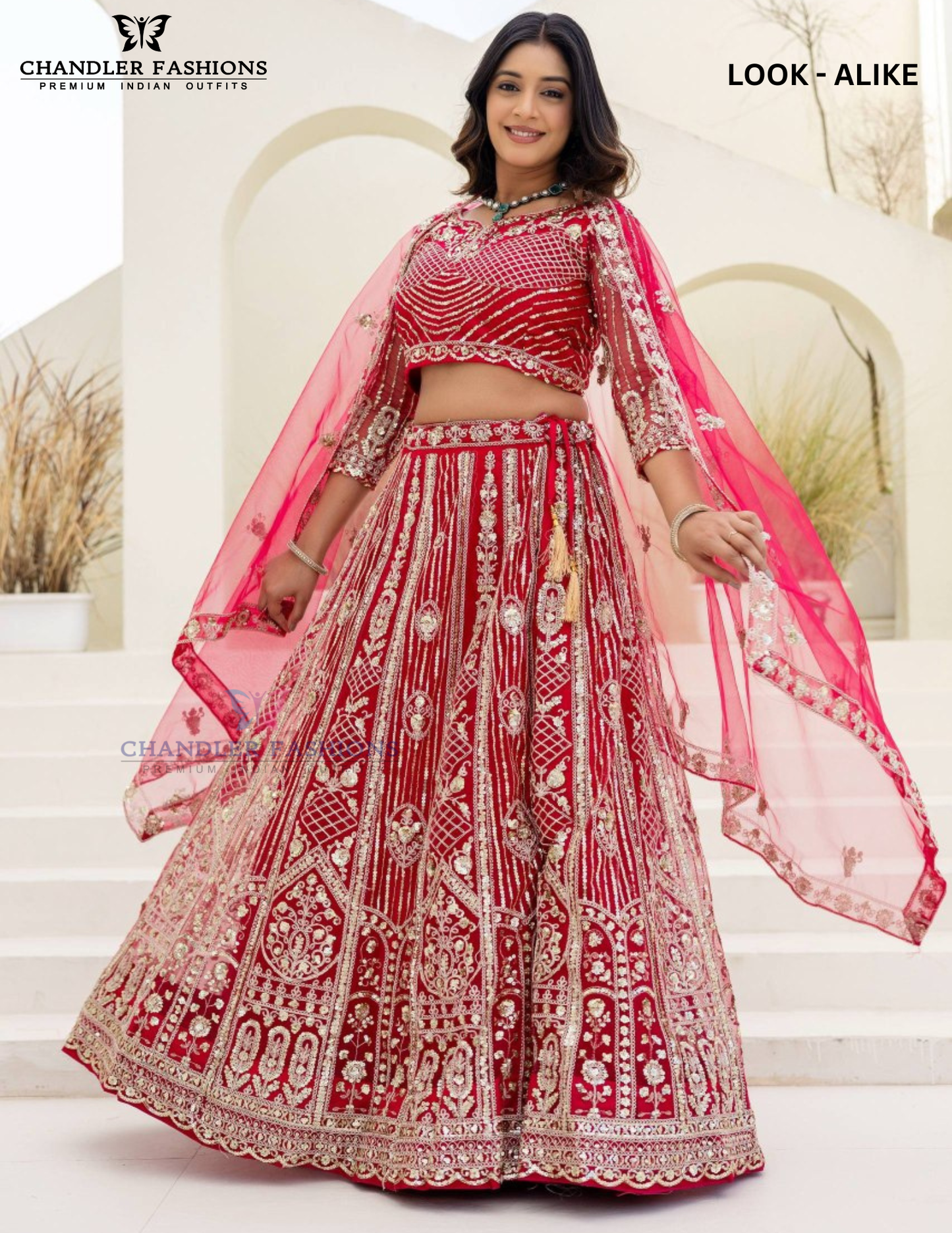 Amazing Red Color Net Embellished Embroidered Lehenga Choli With Dupatta Set Near Me