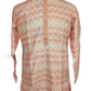Beautiful Peach Color Brocade With Linning Lace Work Men's Kurta