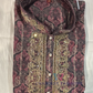 Beautiful Maroon Color Brocade Embroidery Work Kurta Pajama Set For Men