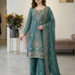 Teal Green Color Silk With Embroidery And Beads Work For Women Near Me