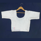 Terrific Silver Color Stretchable Readymade Blouse Near Me