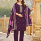 Attractive Purple Color Gadwal Silk With Embroidery And Sequins Work Salwar Suits With Dupatta