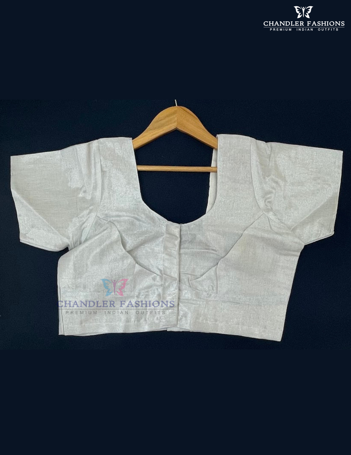 Amazing Silver Color Silk Cotton With Readymade Blouse For Women