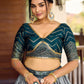 Blue Color Silk With Sequins Work Lehenga In Yuma