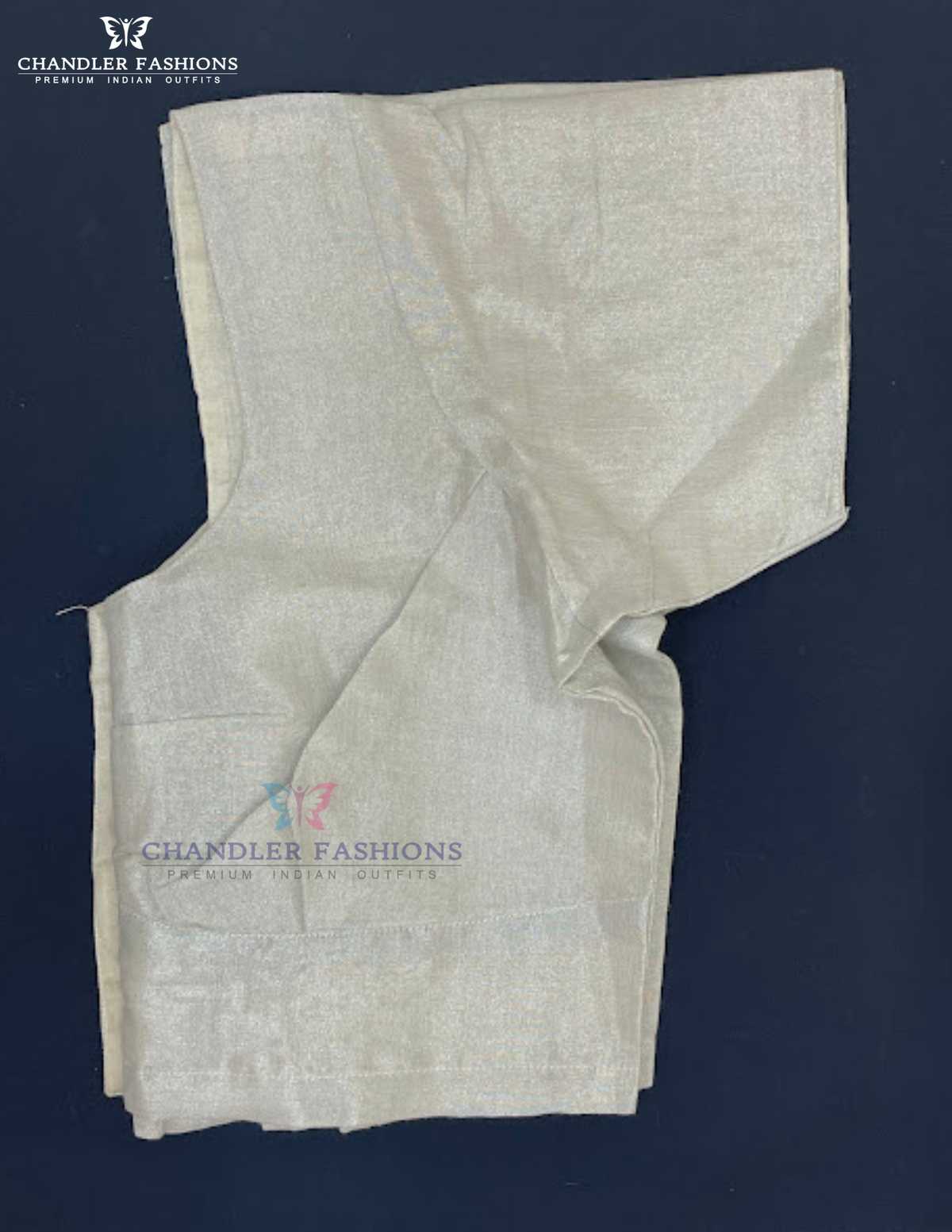 Silver Color Silk Cotton With Readymade Blouse In USA