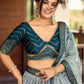 Blue Color With Sequins Work Lehenga Choli With Dupatta In Mesa