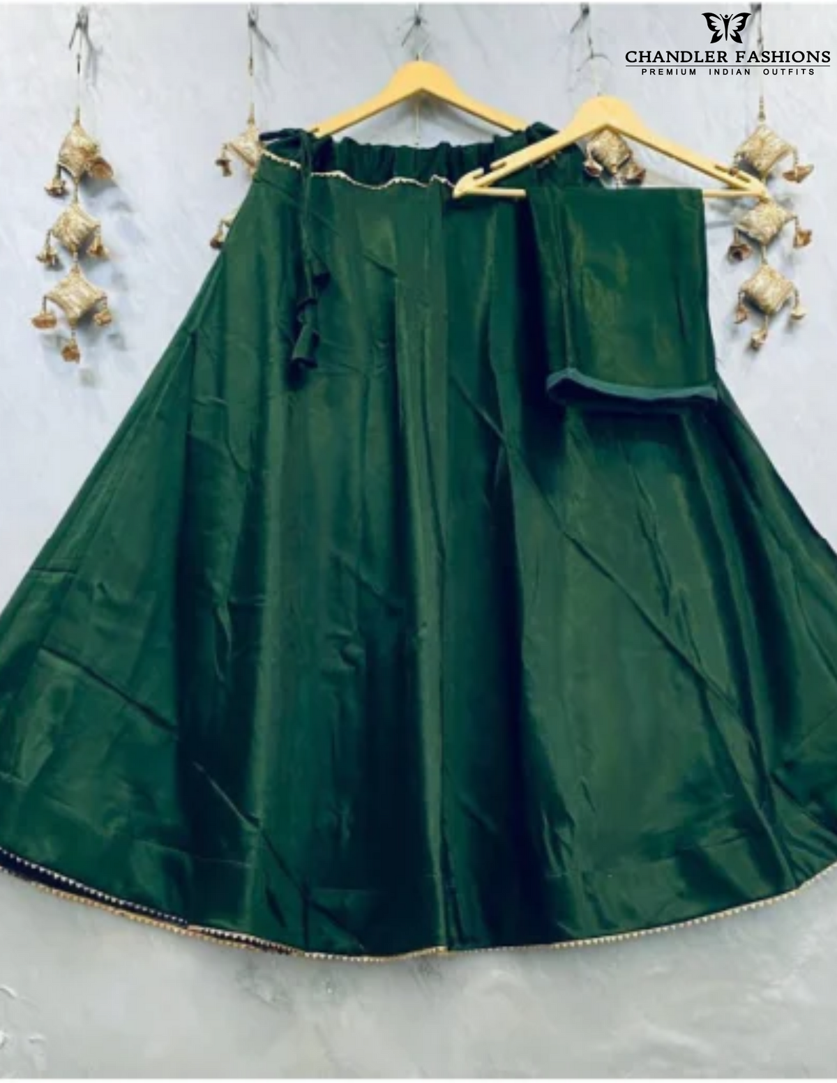 Amazing Dark Green  Color Rayon Cotton Skirt For Women