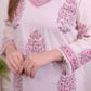 Pink Color Cotton Printed Work Salwar Suits With Dupatta Set In Mesa
