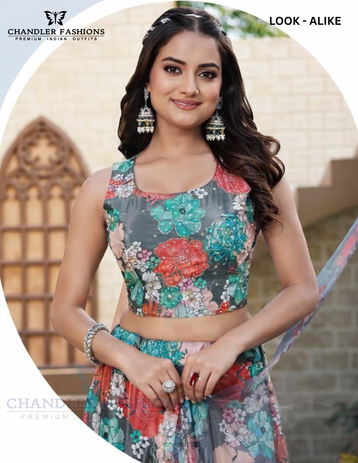 Multicolor Organza With Sequins Work Lehenga Choli Near Me