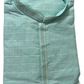 Beautiful Sea Green Color Cotton Men's Kurta With Pajama Pant Near Me