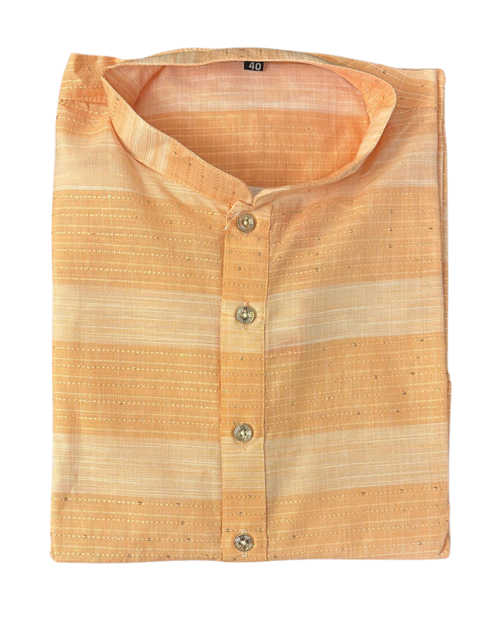 Beautiful Orange Color Men's Kurta With Pajama Pant Near Me