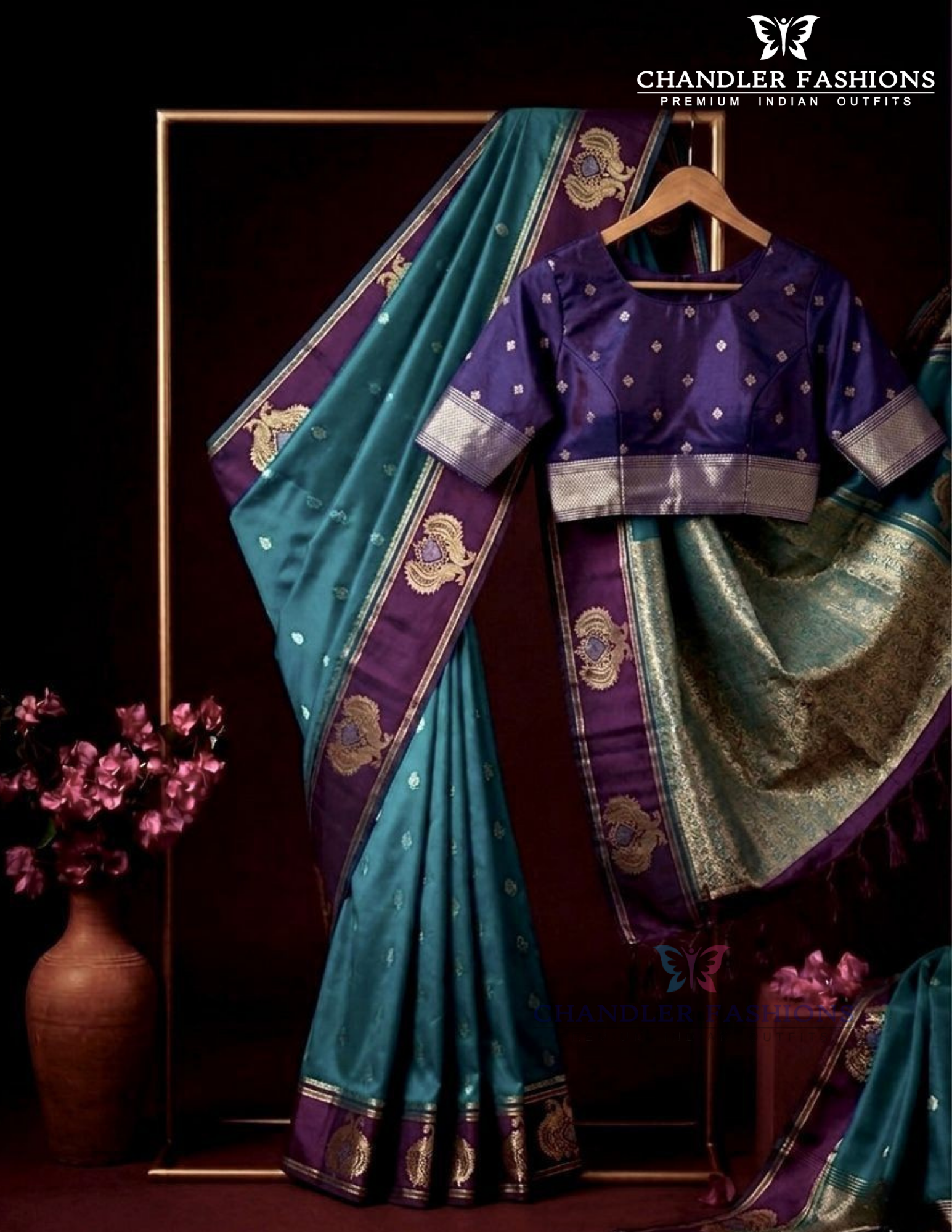 Amazing Teal Blue Color Soft Silk With Zari And Embroidery Work Saree For Women