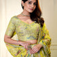 Yellow Color Organza With Embroidery And Sequins Work Lehenga Near Me