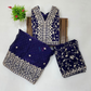 Purple Color Georgette Choli Set With Embroidery And Stones Work In USA