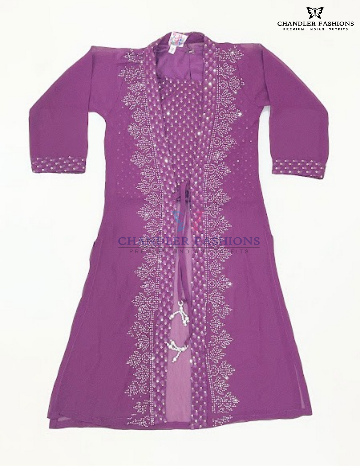 Wine Color Palazzo Suits With Stones And Sequins Work In Yuma