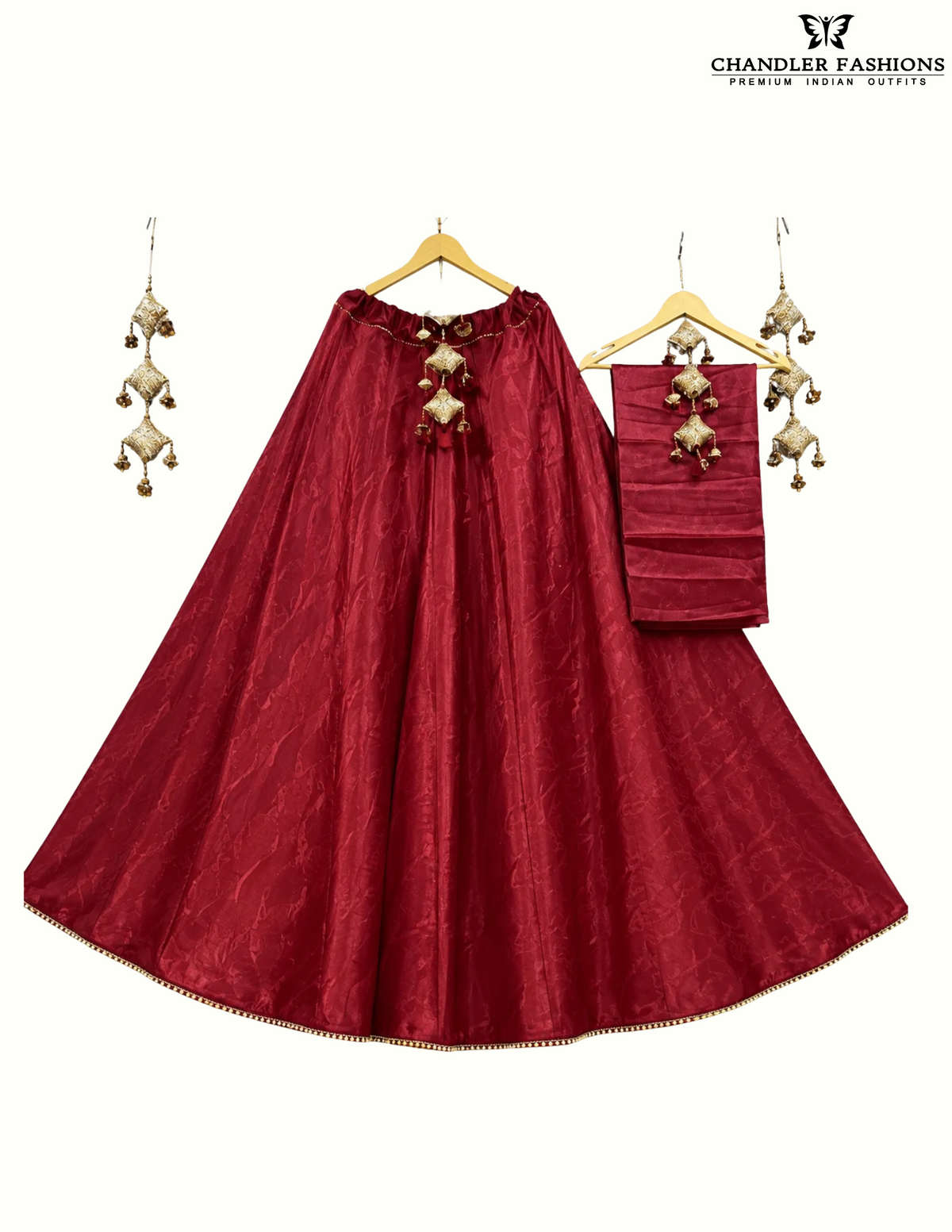 Amazing Maroon Color Rayon Cotton Skirt For Women