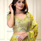 Yellow Color With Embroidery And Sequins Work Lehenga In USA