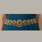 Pretty Gold Plated Round Shaped With Flower Design Hip Chain For Women