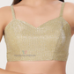 Elagant Gold Color Georgette Readymade Blouse For Women