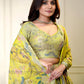 Yellow Color Organza With Embroidery Work In Glendale