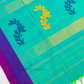 Stunning Green Color Cotton Saree Thread Work For Women