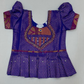 Violet And Purple Color Art Silk Langa Set In Yuma